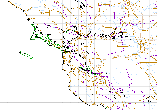 image map of SF Bay Area