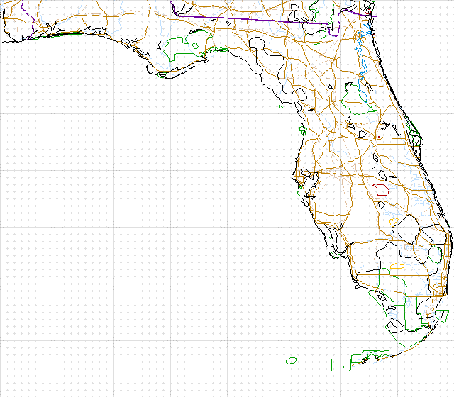 image map of Florida