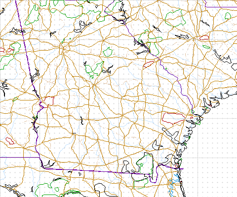 image map of Georgia