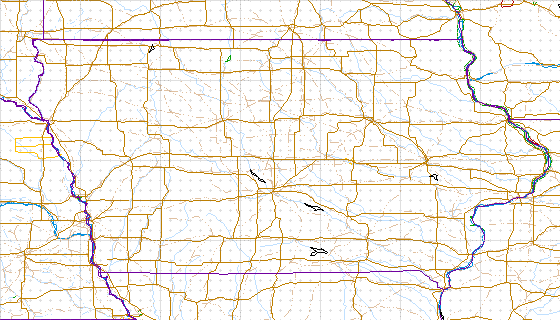 image map of Iowa