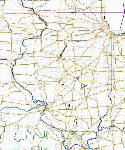 image map of Illinois