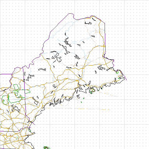 image map of Maine