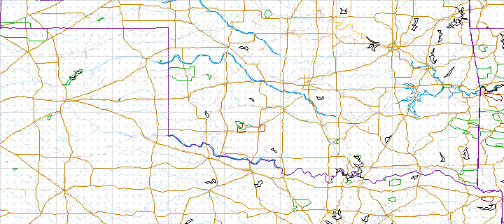 image map of Oklahoma