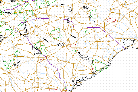 image map of South Carolina