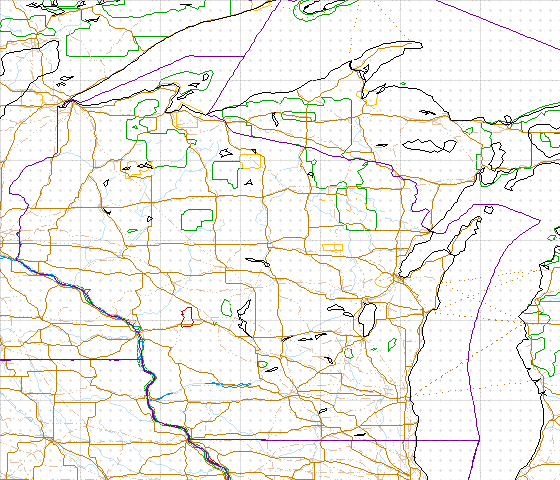 image map of Wisconsin